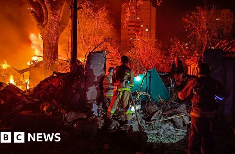 Ukraine and Russia strikes hit homes and oil depot near Black Sea